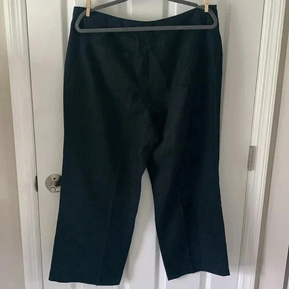 Charter club black linen crop pants size 16petite - Picture 4 of 6